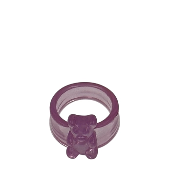 Кольцо Медвежонок сиреневый