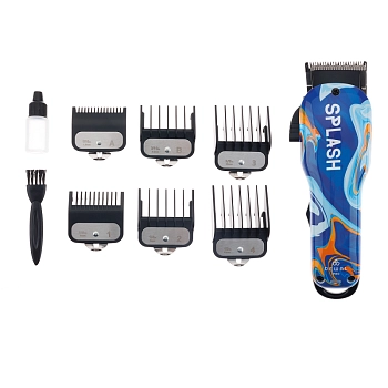 DEWAL PROFESSIONAL Машинка для стрижки с сетевым и аккумуляторным питанием, 5200-6000 оборотов\мин, нож 45 мм, 0.5 - 2.0 мм, 6 насадок / DEWAL SPLASH, фото 9