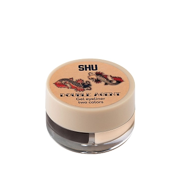 SHU Подводка гелевая двухцветная №12  беж и коричневый / DOUBLE AGENT МАРКИ SHU, фото 3