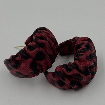 IWOU PROFESSIONAL Серьги Леопарды текстильные 1шт, фото 5