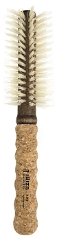Щетка круглая для укладки волос, осветленная щетина, диаметр 55 мм (пробка)