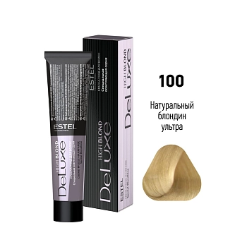 ESTEL PROFESSIONAL 100 краска для волос, натуральный блондин ультра / DE LUXE HIGH BLOND 60 мл, фото 2