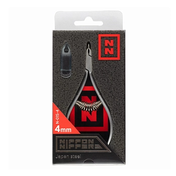 NIPPON NIPPERS Кусачки для кутикулы, спиральная пружина, матовые, лезвие 4 мм, фото 4