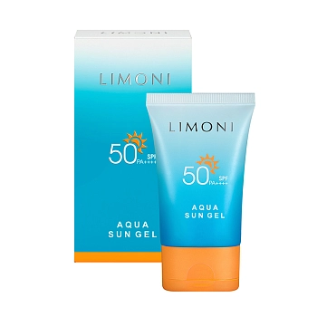 LIMONI Крем-гель солнцезащитный SPF 50+РА++++ / Aqua Sun Gel 50 мл, фото 3