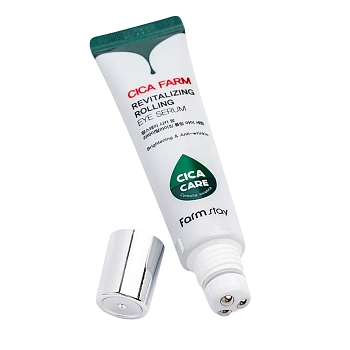 FARMSTAY Сыворотка-роллер для сияния области вокруг глаз / Cica Farm Revitalizing Rolling Eye Serum 25 мл, фото 3