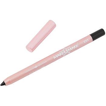 MAKE U MAKE Подводка-тени-каял 24 часа, E01 черный уголь / MAKEUMAKE 1,2 гр, фото 2