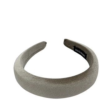 IWOU PROFESSIONAL Ободок для волос Бархат цвет стальной 3см, фото 2