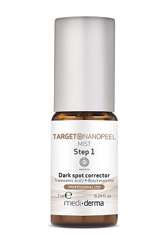 MEDI+DERMA Набор Система для коррекции пигментных пятен (лосьон 20 мл, пилинг 2*5 мл, мист 3*7 мл, крем 4*3 мл) / TARGET Nanopeel system, фото 4