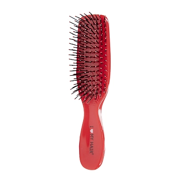 I LOVE MY HAIR Щетка парикмахерская для волос Spider Classic 1503, красная глянцевая S, фото 3