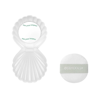 ECOTOOLS Пуховка для пудры в футляре / Sea Gems Pearl Puff + Case, фото 3