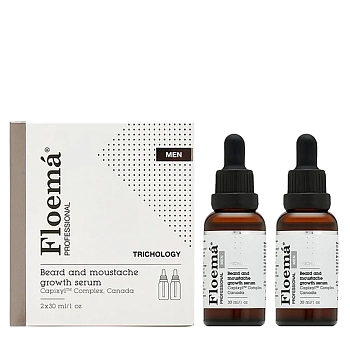 Сыворотка для роста бороды и усов / FLOEMA MEN 2*30 мл