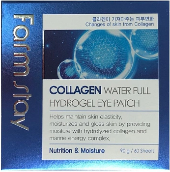 FARMSTAY Патчи гидрогелевые с коллагеном для области вокруг глаз / Collagen moistfull 60 шт, фото 2
