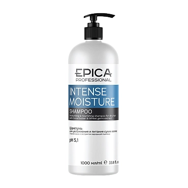 EPICA PROFESSIONAL Шампунь для увлажнения и питания сухих волос / Intense Moisture 1000 мл, фото 1