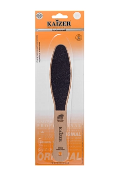 KAIZER Терка педикюрная, натуральный бук, профессиональная, Р60/120, 27 см, фото 11