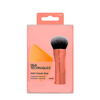 Мини-кисть и спонж для макияжа / Real Techniques Mini Travel Duo