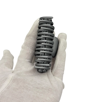 IWOU PROFESSIONAL Краб для волос двухрядный Акула серебро 8,5см, фото 3