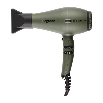 Фен Elegance оливковый, ионизация, 2 насадки, 2300 Вт