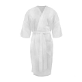 Халат-кимоно с рукавами и поясом универсальный, SMS белый 5 шт