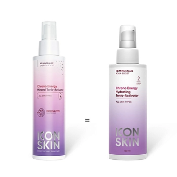 ICON SKIN Тоник-активатор увлажняющий / Re:Mineralize Chrono Energy 150 мл, фото 3