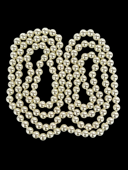 IWOU PROFESSIONAL Бусы жемчуг 115 см, фото 3