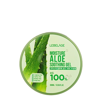 Гель увлажняющий успокаивающий с экстрактом алоэ / Lebelage Moisture Aloe 100% Soothing Gel 300 мл
