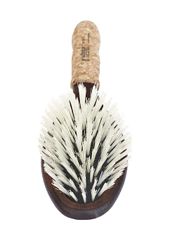 IBIZA HAIR Щетка массажная для волос, осветленная щетина, фото 2