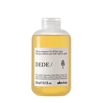 Шампунь для деликатного очищения всех типов волос / DEDE shampoo 250 мл