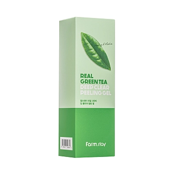 FARMSTAY Гель-скатка отшелушивающая для лица с зеленым чаем / Real Green Tea Deep Clear Peeling Gel 100 мл, фото 2