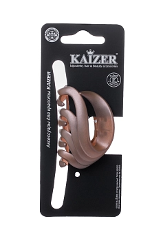 KAIZER Заколка-краб пластиковая, цвет ассорти, покрытие СОФТ-ТАЧ, 60 мм, фото 3