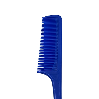 IWOU PROFESSIONAL Расческа c хвостиком синяя 24 см, фото 2