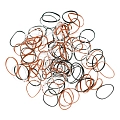 Резинки для волос силиконовые, цветные mini 100 шт/уп 