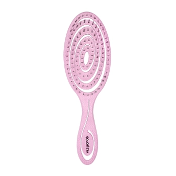 Био-расческа подвижная для волос, светло-розовая / Detangling Bio Hair Brush Light Pink