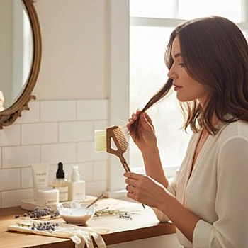 IWOU PROFESSIONAL Кисть для окрашивания с расческой пыльная роза 60мм/75мм, фото 4