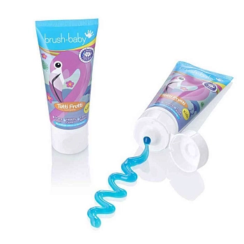 BRUSH-BABY Паста зубная детская от 3-х лет, мультифрукт / Brush Baby 50 мл, фото 2