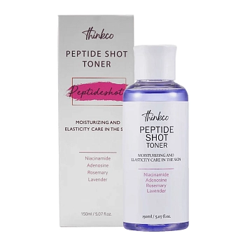 THINKCO Тонер омолаживающий с пептидами / Thinkco Peptide Shot Toner 150 мл, фото 2