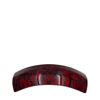 Заколка - автомат Минерал прямоугольная бордовая 3*9,5см