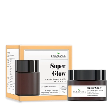 BIOBALANCE Гель-крем для лица с аскорбиновой кислотой 5% + феруловой кислотой 1% / SUPER GLOW GEL CREAM 50 мл, фото 2