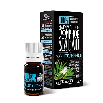 КРЫМСКИЕ МАСЛА Масло эфирное, чайное дерево, капельный дозатор / Крымские масла 5 мл, фото 2