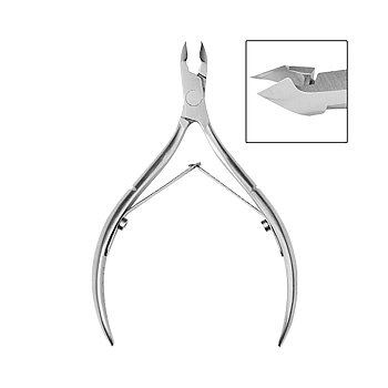 IRISK PROFESSIONAL Кусачки для кожи KD-60 Premium, двойная пружина, лезвие 6 мм, фото 2