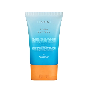 LIMONI Крем-гель солнцезащитный SPF 50+РА++++ / Aqua Sun Gel 50 мл, фото 2