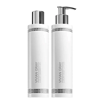 VIVIAN GRAY Набор для тела Белый кристалл (гель для душа 250 мл + лосьон 250 мл) Vivian Gray Set White Crystal, фото 2