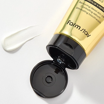 FARMSTAY Пенка для умывания / PEPTIDE 9 SUPER VITALIZING CLEANSING FOAM 180 мл, фото 4