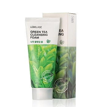 LEBELAGE Пенка для умывания с экстрактом зеленого чая / Lebelage Green Tea Cleansing Foam 100 мл, фото 2
