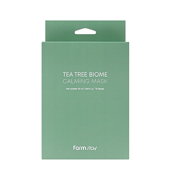 Маска тканевая интенсивно успокаивающая для лица с чайным деревом / Tea Tree Biome Calming Mask 10*25 мл