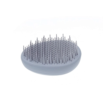 DEWAL BEAUTY Щетка массажная Прованс с пластиковым штифтом, овальная, лавандовая, фото 2