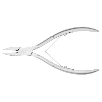 Кусачки для педикюра, двойная пружина, матовые, лезвие 15 мм
