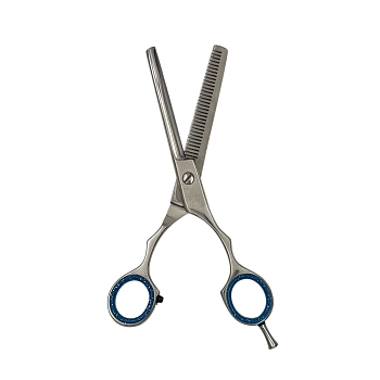 IWOU PROFESSIONAL Ножницы парикмахерские филировочные 6,0 с бирюзовыми ручками, фото 3