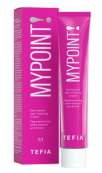 TEFIA 10.87 краска для волос, экстра светлый блондин коричнево-фиолетовый / Mypoint 60 мл, фото 2