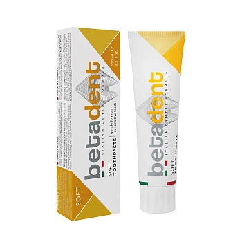 BETADENT Паста зубная для чувствительных зубов и десен / BETADENT SOFT 100 мл, фото 3