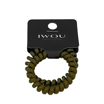 IWOU PROFESSIONAL Резинка пружинка Глянец хаки 2шт, фото 2